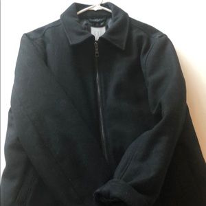 Men’s black dress coat